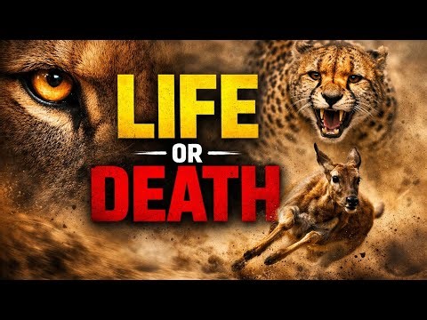 When Predators Attack! Lion, Cheetah & Komodo Dragon in Brutal Hunt | Cinematic Wildlife 4K