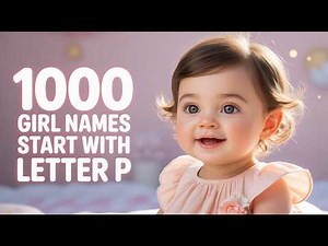 1000 Beautiful Girl Names Starting With P | Unique, Modern & Rare Girl Names | P Letter Names