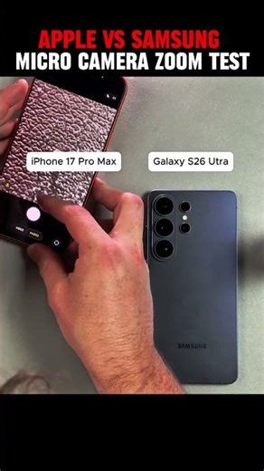 Samsung vs Apple Micro Zoom 😳🔬 This Detail Is INSANE! 🔥 #shorts #viralvideo