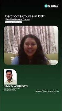 Powerful feedback from our Certificate Course in CBT (Cognitive Behavior Therapy)!# Winble Academy