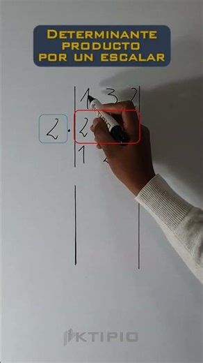Multiplying a scalar in a determinant does NOT mean multiplying the entire matrix!