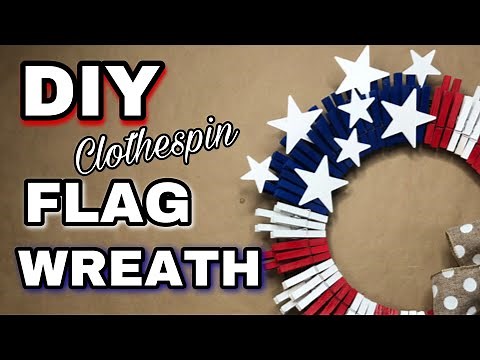 DIY Patriotic Clothespin Wreath