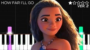 Moana - How Far I’ll Go | EASY Piano Tutorial Chords - ChordU