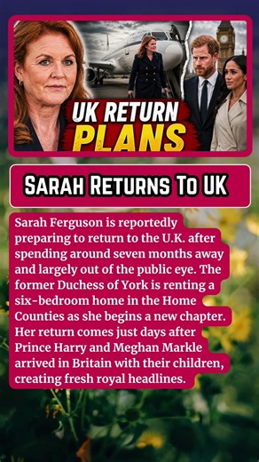 ROYAL NEWS: Sarah Ferguson Set to Return to the U.K. After Months Out of the Spotlight!