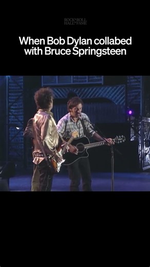 Bob Dylan & Bruce Springsteen Duet on "Forever Young" at Rock & Roll Hall of Fame Opening (1995)