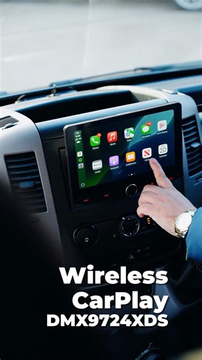 VW Crafter Goes Big Screen with Wireless Carplay KENWOOD DMX9724XDS #vw #vwcrafter #carplay