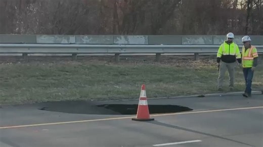 I-287 reopens after sinkhole repairs in New Jersey