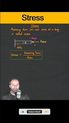 Stress Class 11 Physics #physics #cbse #neet
