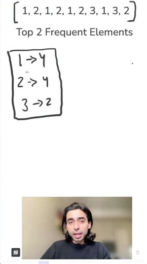 Top K Frequent Elements - SOLVED! ⏱️ Bucket Sort Trick👇 #code #leetcode #dsa #javascript