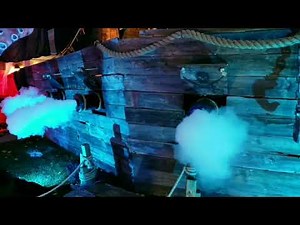 Halloween on Ambush Pirate Ship Cannon Fire Tests