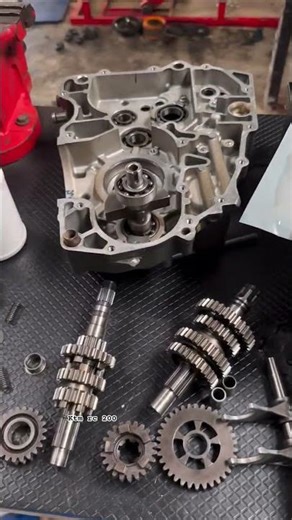 ktm rc 200 full engine restore KTM RC 200 - Fully prepared for complete engine assembly."#ktmrc390