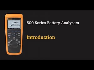 Introducing the Fluke 500 Series Battery Analyzers