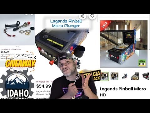 Lengends Pinball Micro Plunger Review. By Idaho 3D Printing and Design. Best Mod for Pinball Micro?
