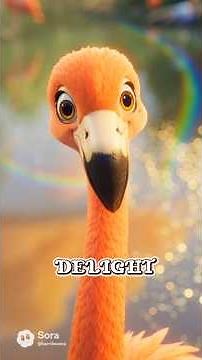 A Flamingo Spins As Happiness Flows Within #flamingo #birds #pixar