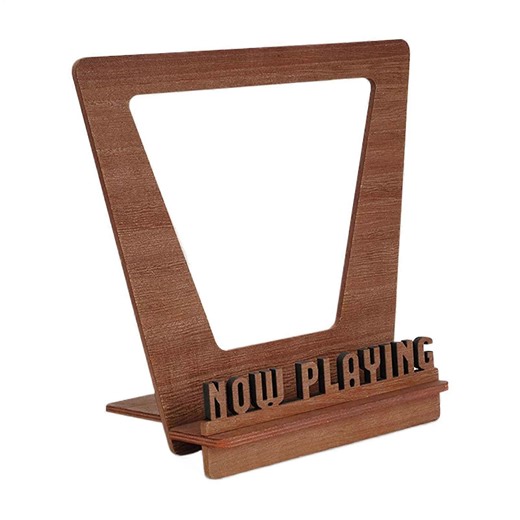 Wooden Record Holder Now Playing Wood Stand Record Storage Rack Min...