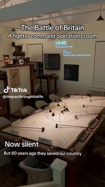 80 years ago, while Spitfires and Hurricanes fought high above Britain, another battle was being fought underground inside Fighter Command Operations Rooms. Telephones rang nonstop, plotters moved enemy aircraft across giant maps, and controllers made life-or-death decisions in seconds. It was loud, stressful, and full of chaos but without these rooms, Britain’s defence in the Battle of Britain may have failed. The pilots became legends, but the teams below helped make victory possible. #ww2 #hi