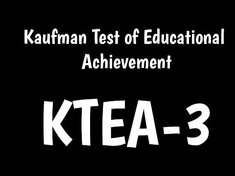 Kaufman Test of Educational Achievement | KTEA-3 |