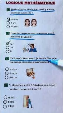 LOGIQUE MATHÉMATIQUE #quiz #mathématiques #question #intelligent #connaissance