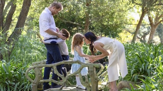 The Duke and Duchess of Sussex have released a rare family photo to mark the holiday season. | Sky News Australia