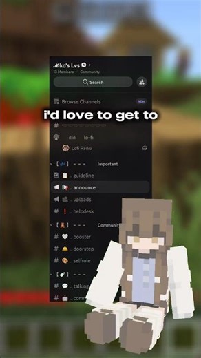 my discord server is finally open, come and hangout with our lovely community ! #minecraft #mcyt