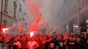 26K views · 492 reactions | 07.06.2025, Romanian fans away in Vienna ahead of their game against Austria   Uniti sub tricolor | Ultras Globe | Facebook