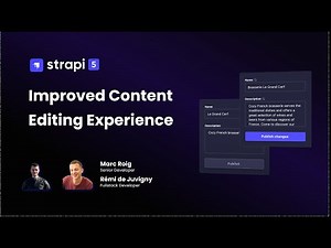 Improved Content Editing Experience - Strapi 5 Draft, Publish, & Content History.