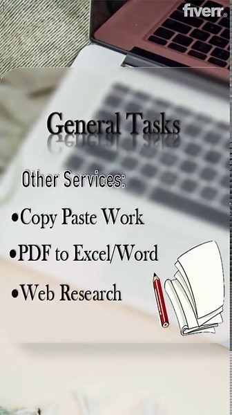 Prompt_typer: I will do accurate data entry, copy paste and typing work for $20 on fiverr.com