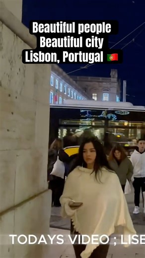 LISBON PORTUGAL 4k NIGHT WALKING TOUREUROPE