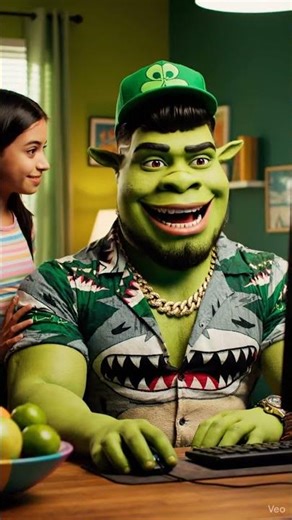 El Shrek Buchón se tomó muy literal lo de "cerrar las pestañas" 😂 #comedia #shrekbuchon #humor