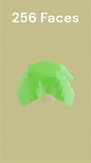 Face simulation light yellow #blender #satisfying #python