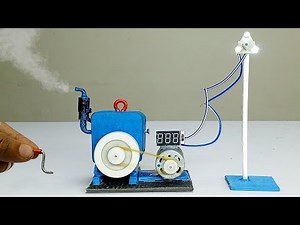 DIY Diesel Engine Generator: Easy Science Project at Home!"