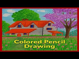 Landscape Drawing with Colored Pencils – Step-by-Step Tutorial for Beginners