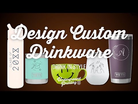 Custom Drinkware - Personalized Water Bottles, Mugs, Tumblers & More | Underground Printing