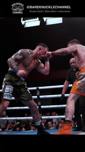 How He Landed That LEAPING HOOK 🤛 #bareknuckleboxing #technique #slowmotion