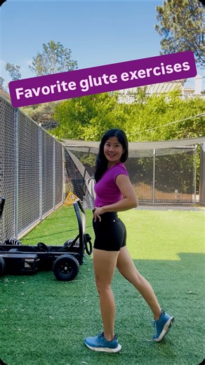 Check out my favorite glute exercises! Exercise #1 reverse lunges (alternative: split squat) Exercise #2 glute kickbacks Exercise #3 hip thrust Exercise #4 single leg deadlift #personaltrainer #gluteworkouts | Jing Xu