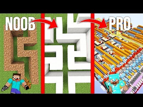 PASSER D'UN LABYRINTHE DE NOOB À LABYRINTHE PRO ! 😱🚫 PERSONNE NE POURRA SORTIR MINECRAFT !