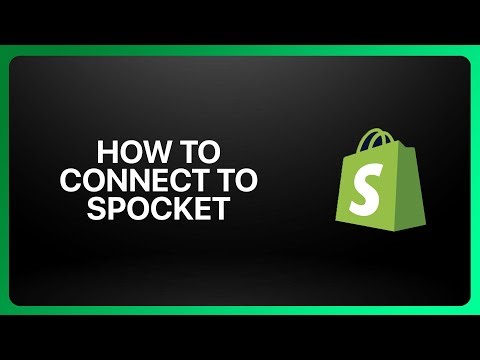 How To Connect Shopify To Spocket 2026! Tutorial