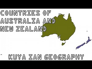 Countries of Australia and New Zealand in a Map | Kuya Ian Geography