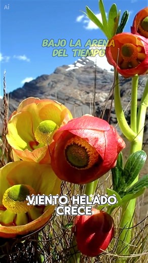 En las alturas extremas del Perú florece la rima rima, una planta capaz de resistir hasta –7 °C entre rocas y viento helado. Un símbolo natural de fuerza, adaptación y belleza en los lugares más inhóspitos.#naturaleza #feed | Bajo la Arena del Tiempo