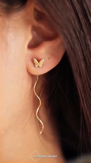 Elegant Gold Butterfly & Spiral Earrings | for Girls & Women 💛✨ #viral #shorts #jewellery #fashion