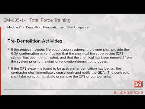 NAVFAC Safety Training Module 23: Demolition and Renovation