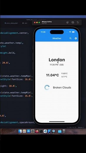 Flutter Weather app using Bloc