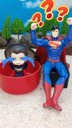 Little Superman crying #toys #shorts #heroes