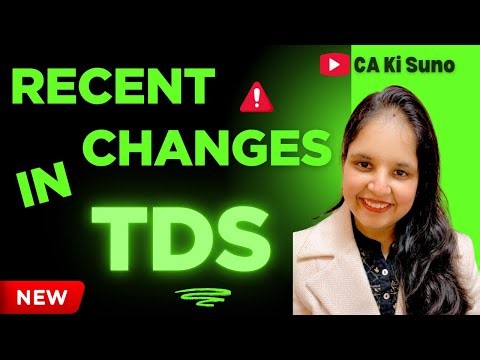 Recent Changes in TDS from September 2025 | TDS | TDS Notices by Department | Correction TDS Returns
