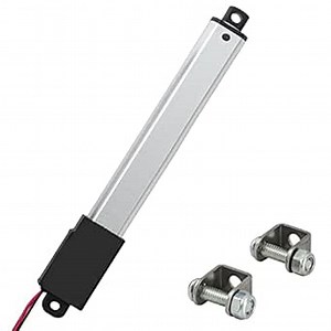 4 Inch 4" Stroke Mini Linear Actuator 12V 42.2lbs/188N Electric Micro Linear Actuator Speed 0.2"/sec with Mounting Brackets,for Robotics,Home Automation,Item Weight 0.148lbs