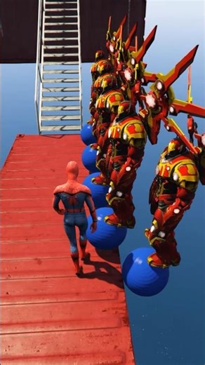 GTA 5 Epic Water Ragdolls Spiderman Jump/Fails Ep 103 #shorts