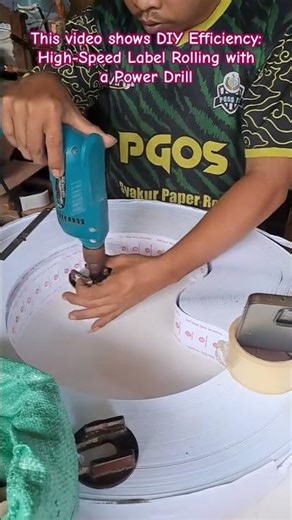 Industrial DIY: Maximizing Output with a Custom Spooling Rig #WorkshopHacks #DIYTools #LabelRolling