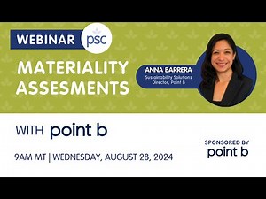 [Webinar] Materiality Assessments with Point B