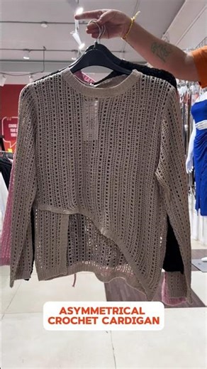 Asymmetrical Crochet Cardigan