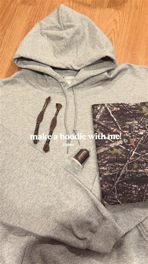 USE CODE TIKTOK AT CHECK OUT FOR 10% OFF!! First time making a sew with me video!! Here is the brand new camo patchwork hoodie for all of the camo loving girls and guys out there🤎 #hoodie #patchworkhoodie #handmade #camo #sweatshirt